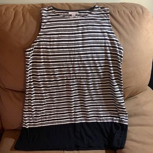 J.Jill sleeveless striped tunic • Size small